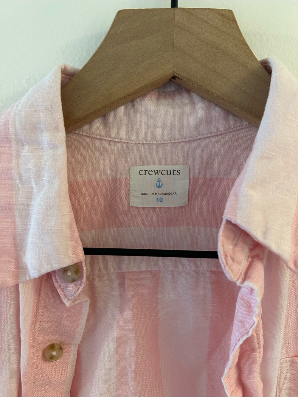 Crewcuts Pink Striped Boys Shirt